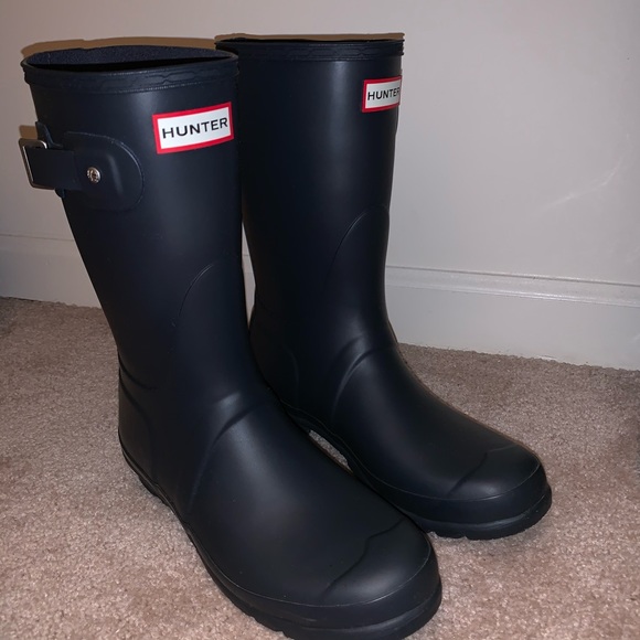 Navy Hunter Rainboots - Picture 2 of 4